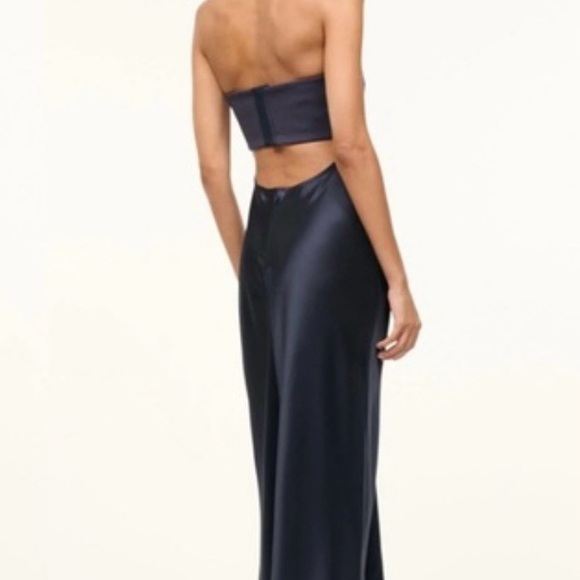 STAUD Navy Midi Wayfaring Dress. Size 0. NWT. - Picture 2 of 8